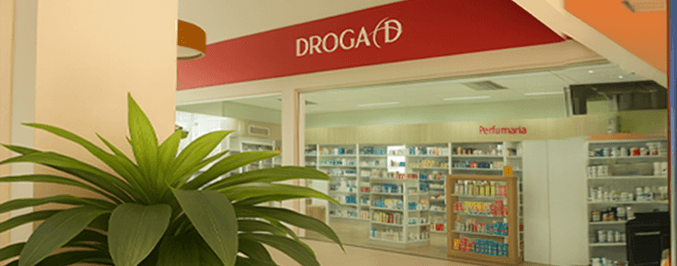 Posto de combustível visto de cima