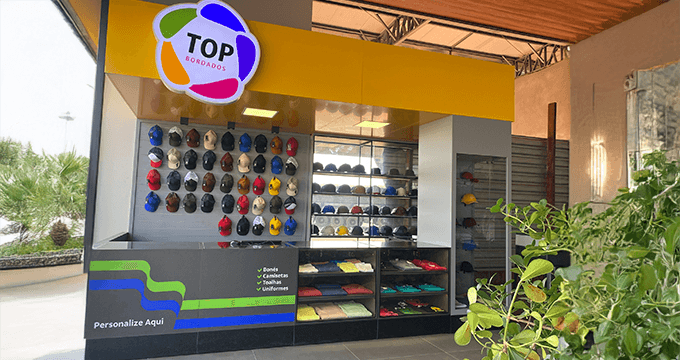 Interior da loja de conveniência